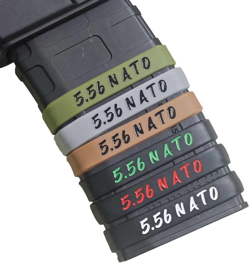 Magsaddle 12 Pack 5.56 NATO Magazine Marking Bands 5.56 Caliber Identification Holster Accessories - Image 3